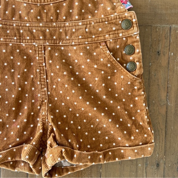Mini Boden critter corduory hedgehog embroidered short overalls - Picture 2 of 8